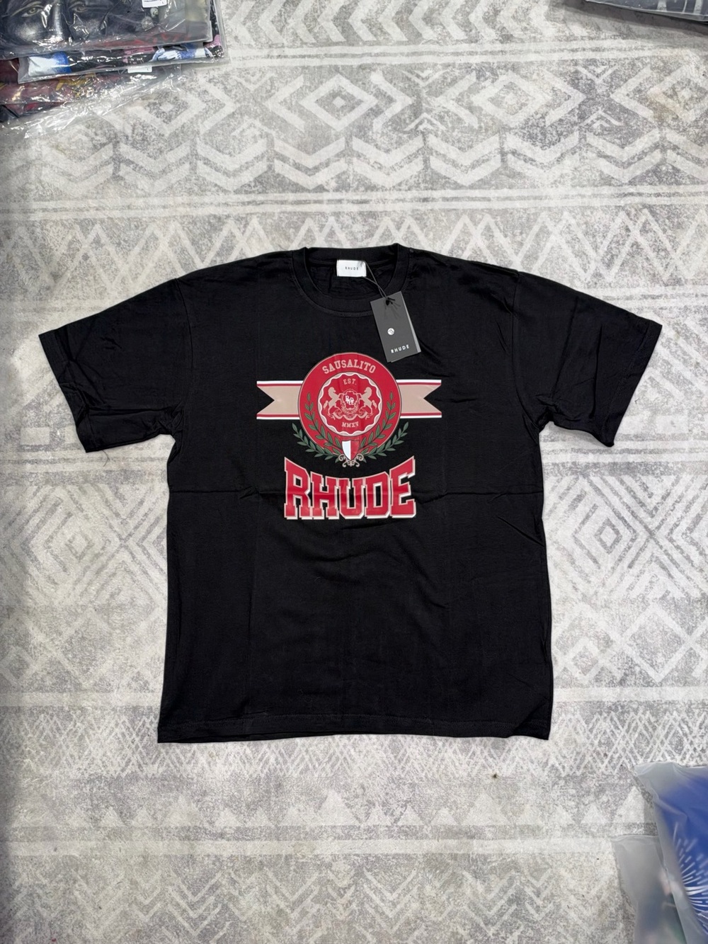 Rhude black t-shirt Size Xl